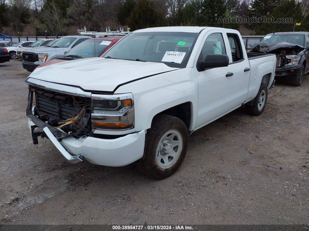 2018 Chevrolet Silverado 1500 Wt White vin: 1GCRCNEC1JZ164806