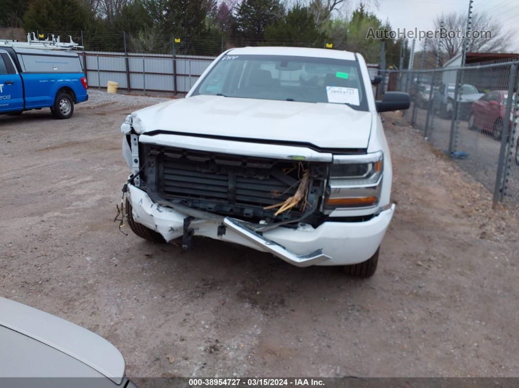 2018 Chevrolet Silverado 1500 Wt White vin: 1GCRCNEC1JZ164806