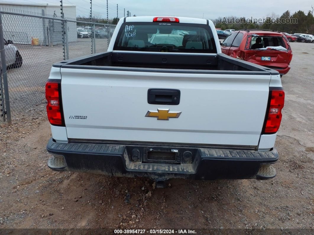 2018 Chevrolet Silverado 1500 Wt White vin: 1GCRCNEC1JZ164806