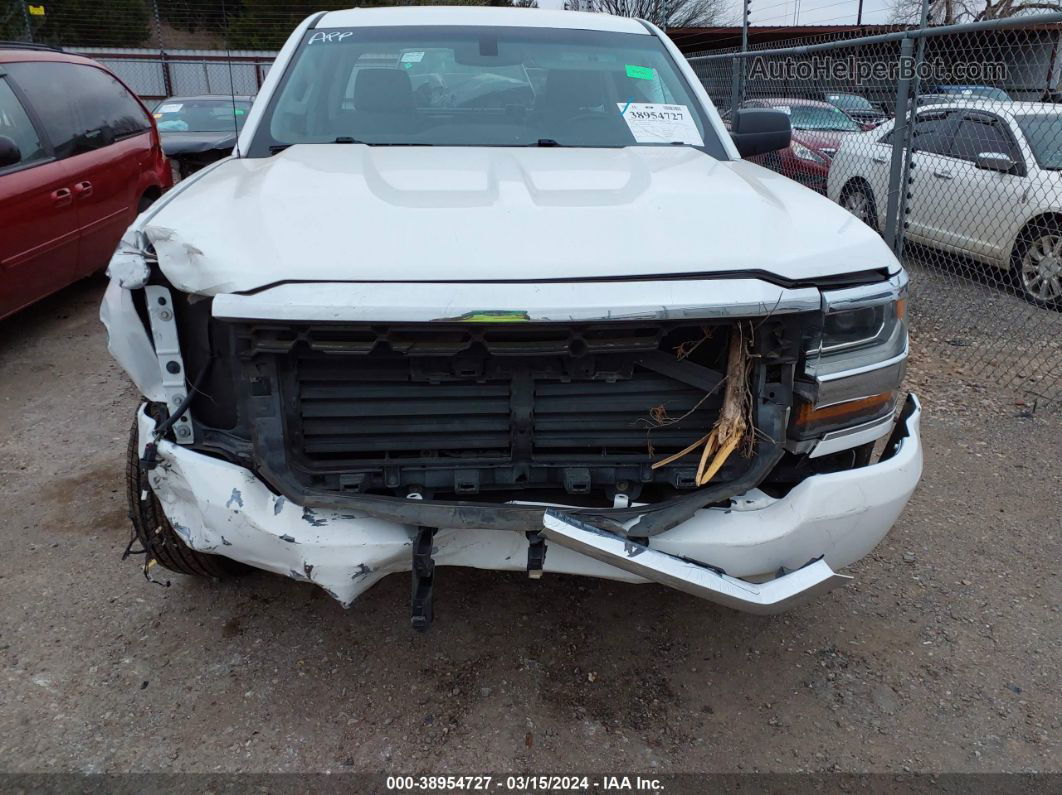 2018 Chevrolet Silverado 1500 Wt White vin: 1GCRCNEC1JZ164806