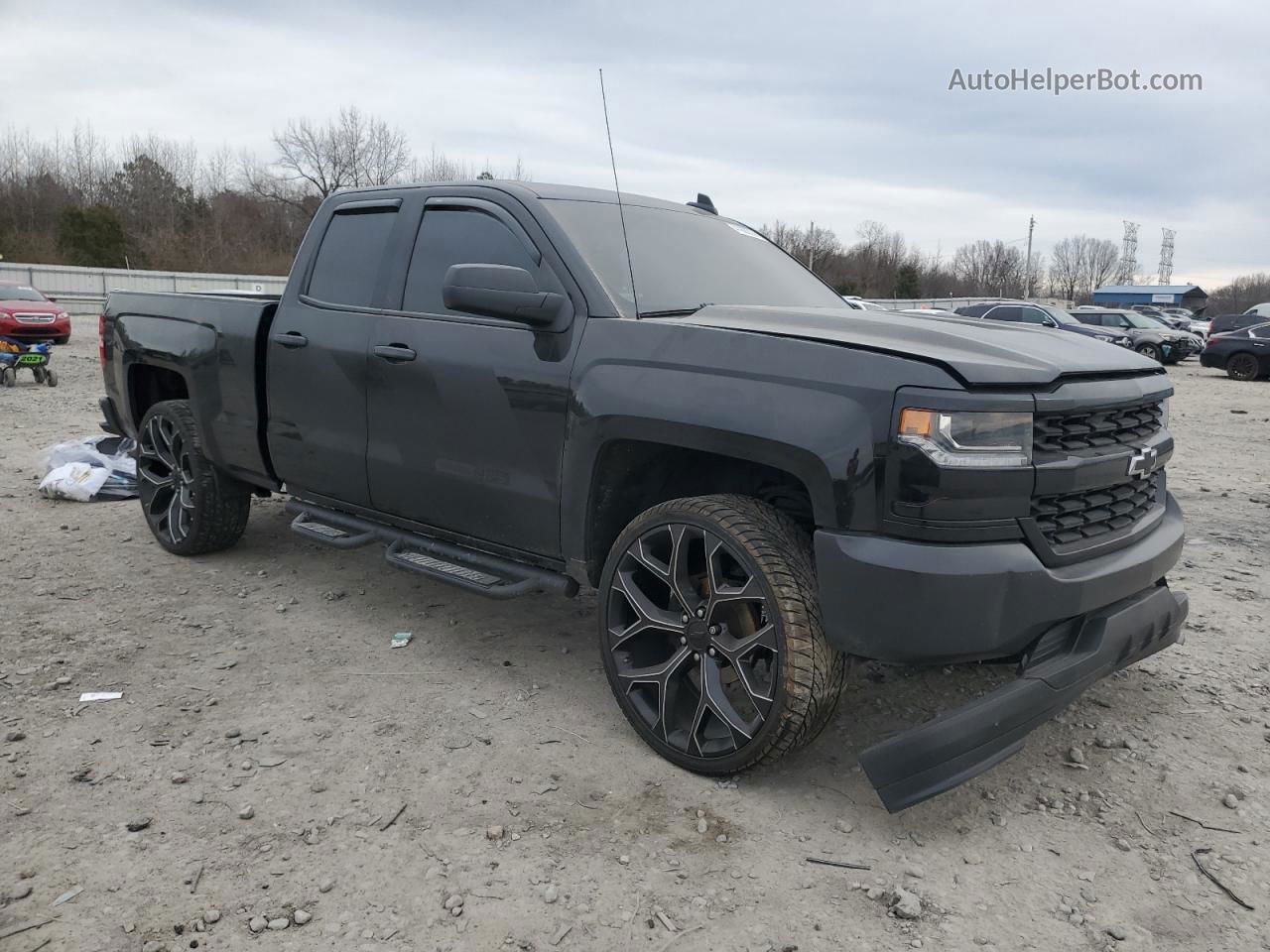 2016 Chevrolet Silverado C1500 Black vin: 1GCRCNEC9GZ317876