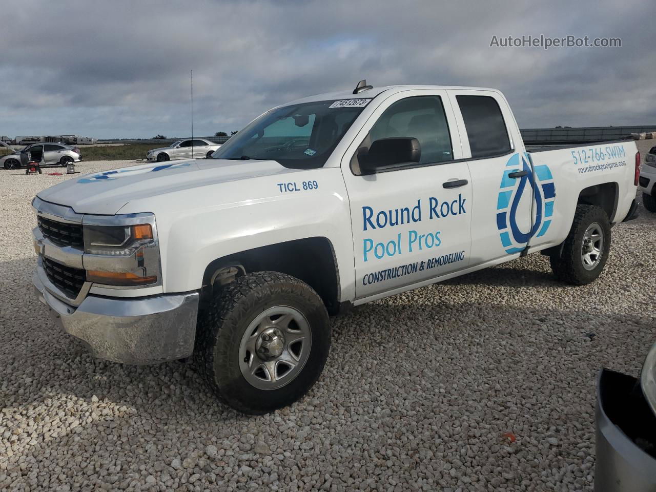 2016 Chevrolet Silverado C1500 Белый vin: 1GCRCNEHXGZ322399