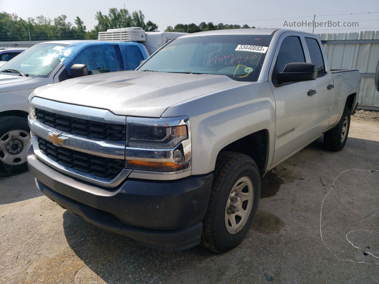 2016 Chevrolet Silverado C1500 Silver vin: 1GCRCNEHXGZ426178