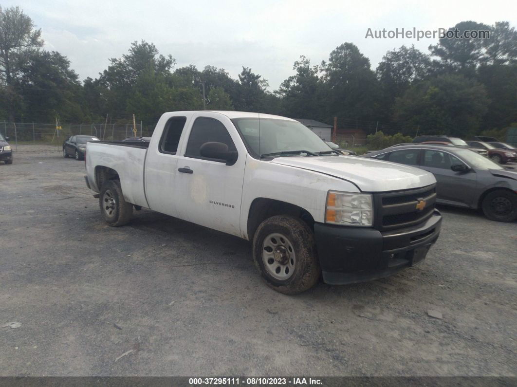 2013 Chevrolet Silverado 1500 Work Truck White vin: 1GCRCPEA7DZ335783