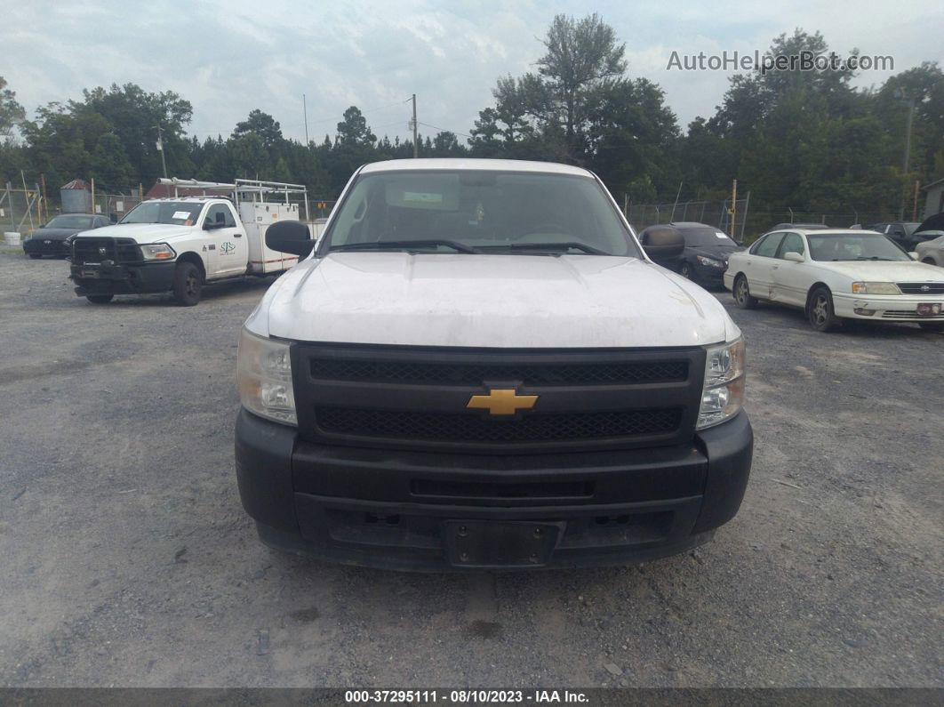 2013 Chevrolet Silverado 1500 Work Truck White vin: 1GCRCPEA7DZ335783