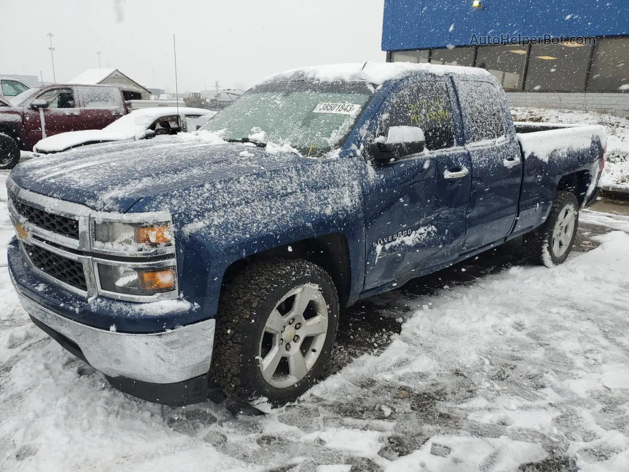 2015 Chevrolet Silverado C1500 Синий vin: 1GCRCPEC2FZ412614