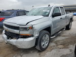 2018 Chevrolet Silverado C1500 Custom Silver vin: 1GCRCPEC2JZ109034