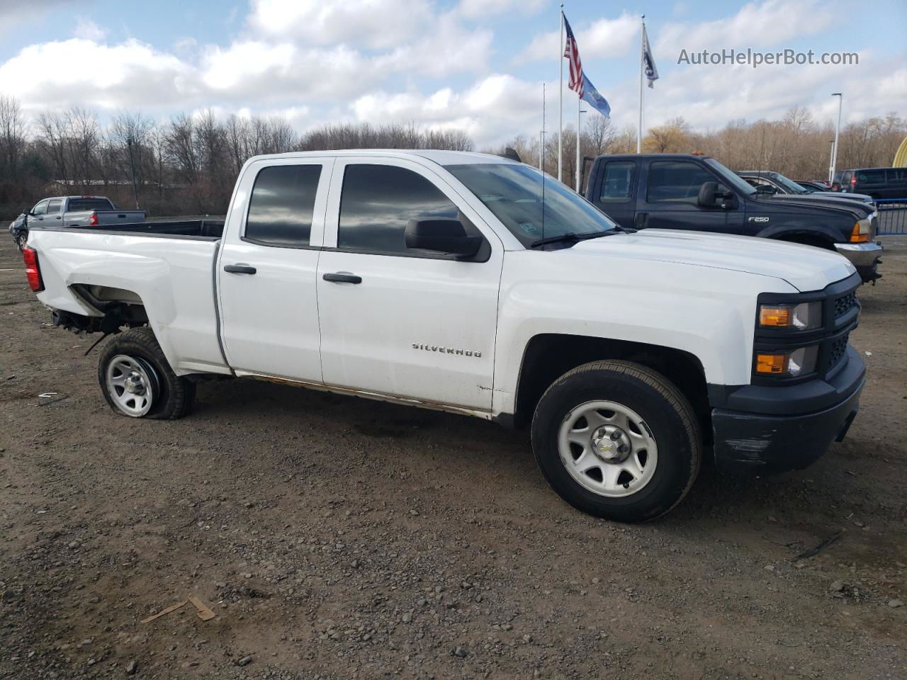 2015 Chevrolet Silverado C1500 White vin: 1GCRCPEH1FZ441260