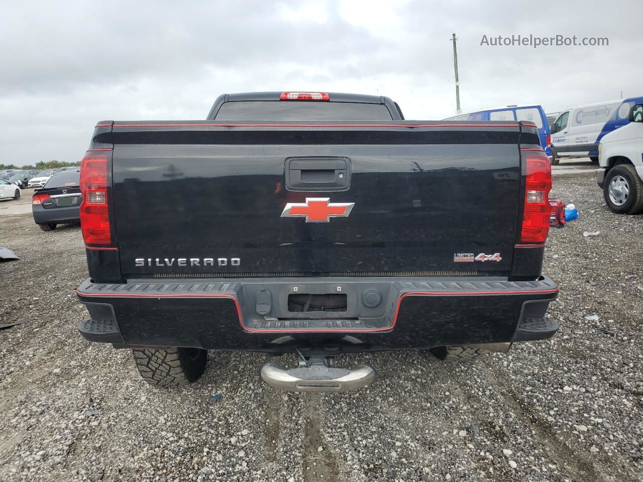 2016 Chevrolet Silverado C1500 Custom Black vin: 1GCRCPEH7GZ180864