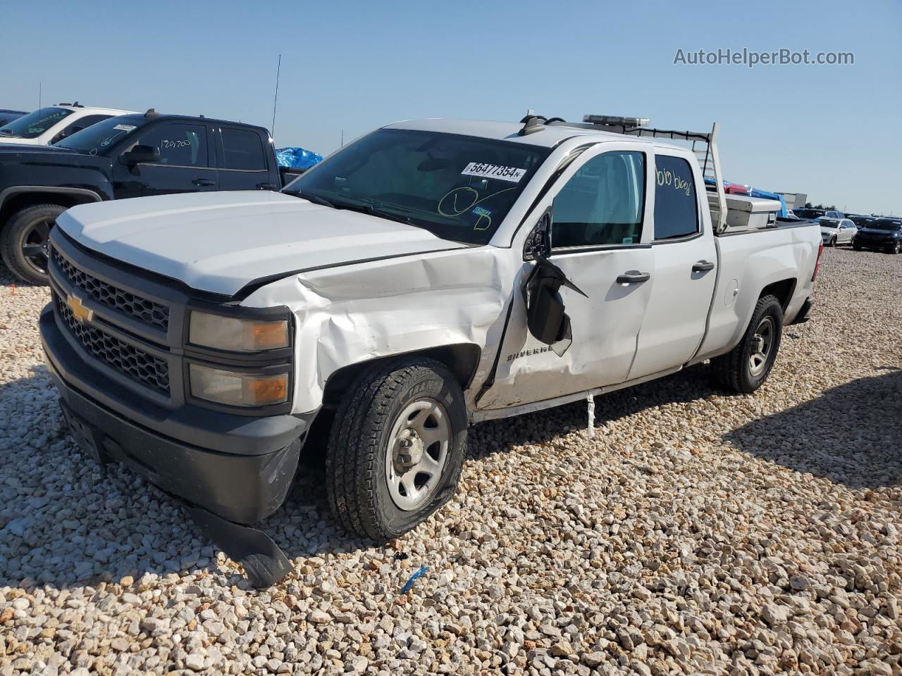 2015 Chevrolet Silverado C1500 White vin: 1GCRCPEHXFZ197432