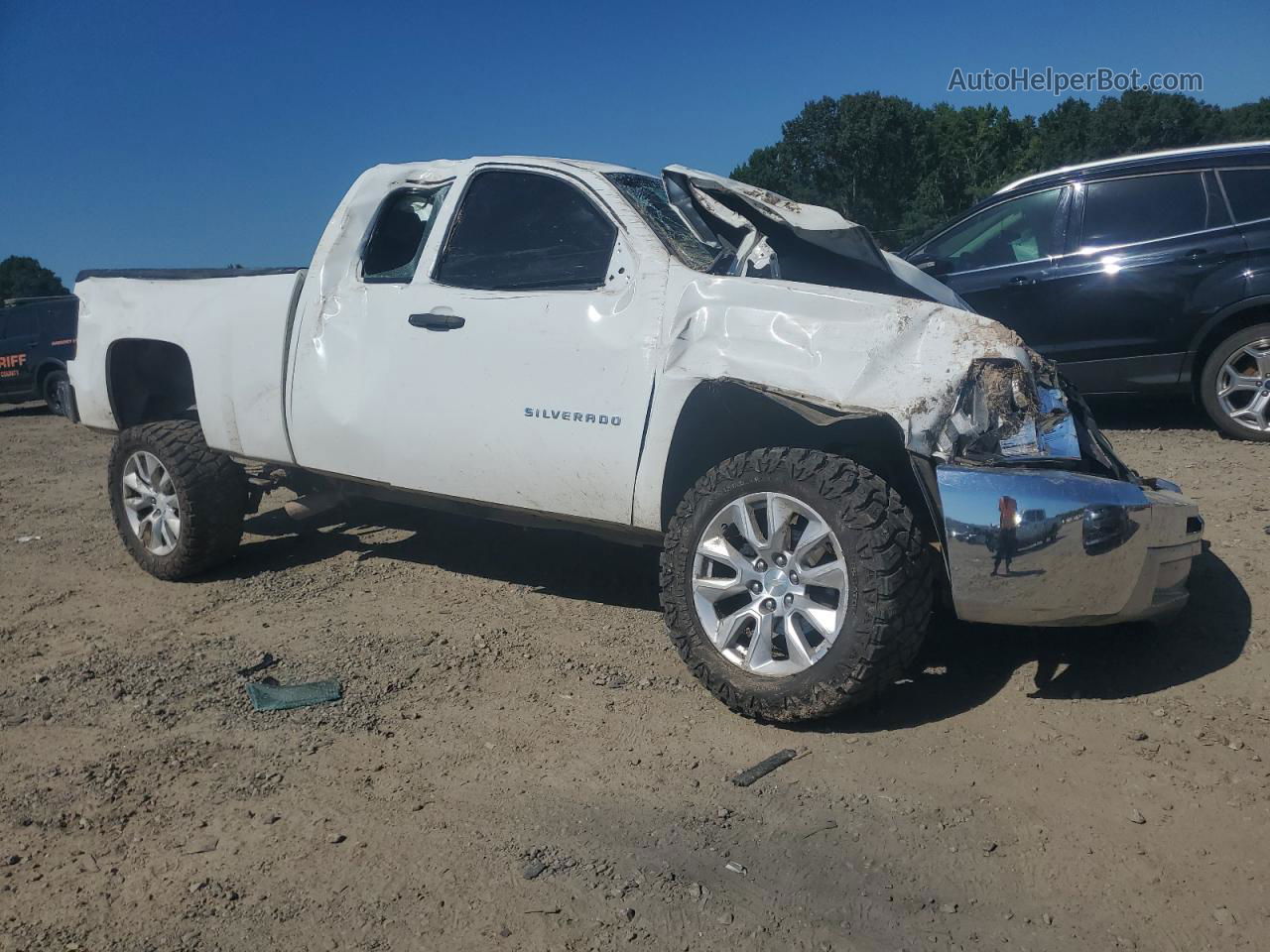 2013 Chevrolet Silverado C1500 White vin: 1GCRCPEX0DZ311989