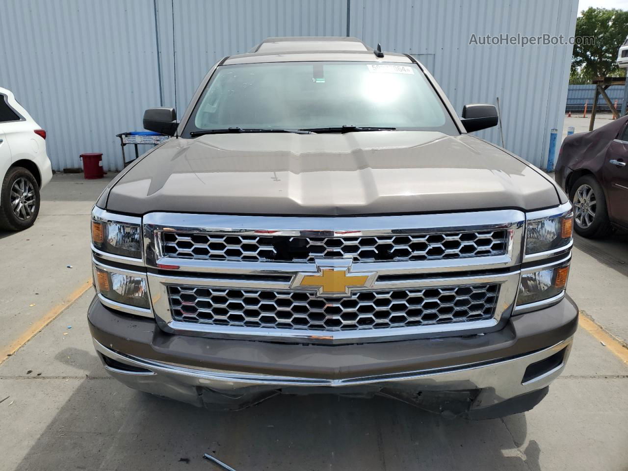 2015 Chevrolet Silverado C1500 Lt Коричневый vin: 1GCRCREC0FZ260358