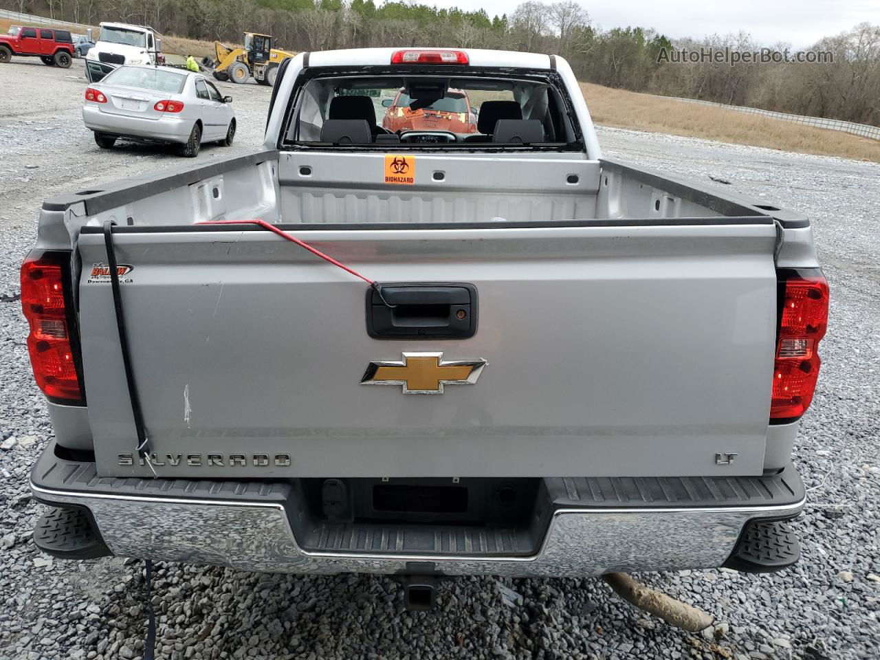 2018 Chevrolet Silverado C1500 Lt Silver vin: 1GCRCREC0JZ157563