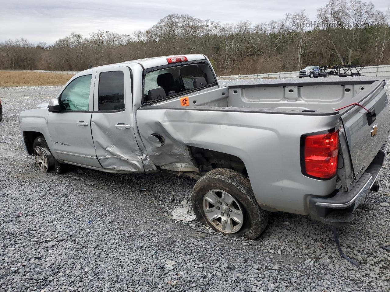 2018 Chevrolet Silverado C1500 Lt Silver vin: 1GCRCREC0JZ157563