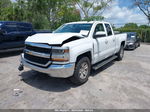 2018 Chevrolet Silverado 1500 1lt White vin: 1GCRCREC1JZ201134