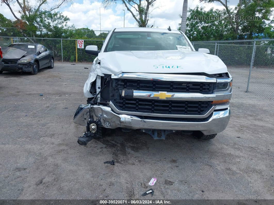 2018 Chevrolet Silverado 1500 1lt White vin: 1GCRCREC1JZ201134