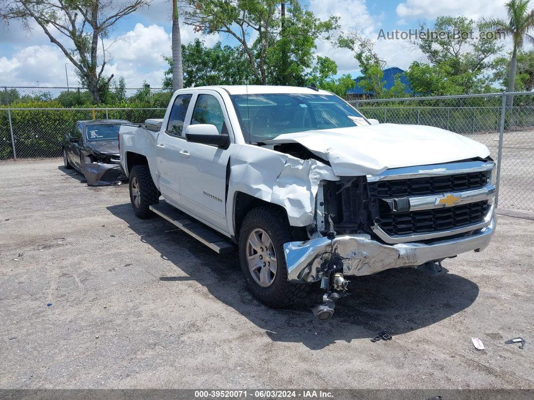 2018 Chevrolet Silverado 1500 1lt White vin: 1GCRCREC1JZ201134