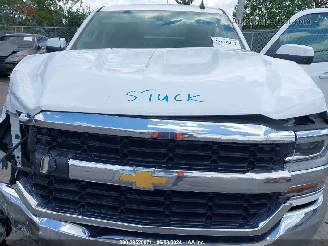 2018 Chevrolet Silverado 1500 1lt White vin: 1GCRCREC1JZ201134