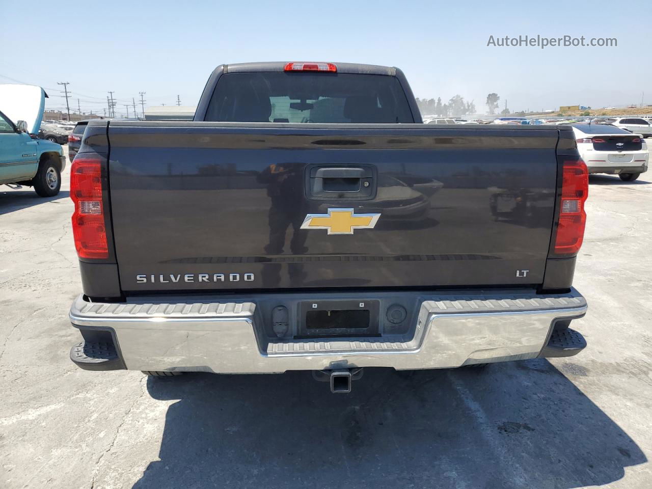 2015 Chevrolet Silverado C1500 Lt Gray vin: 1GCRCREC2FZ302416