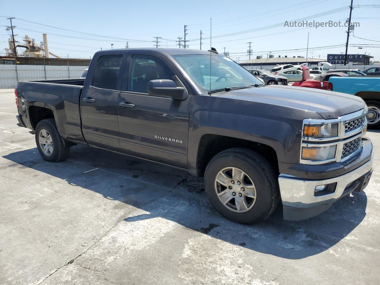 2015 Chevrolet Silverado C1500 Lt Gray vin: 1GCRCREC2FZ302416