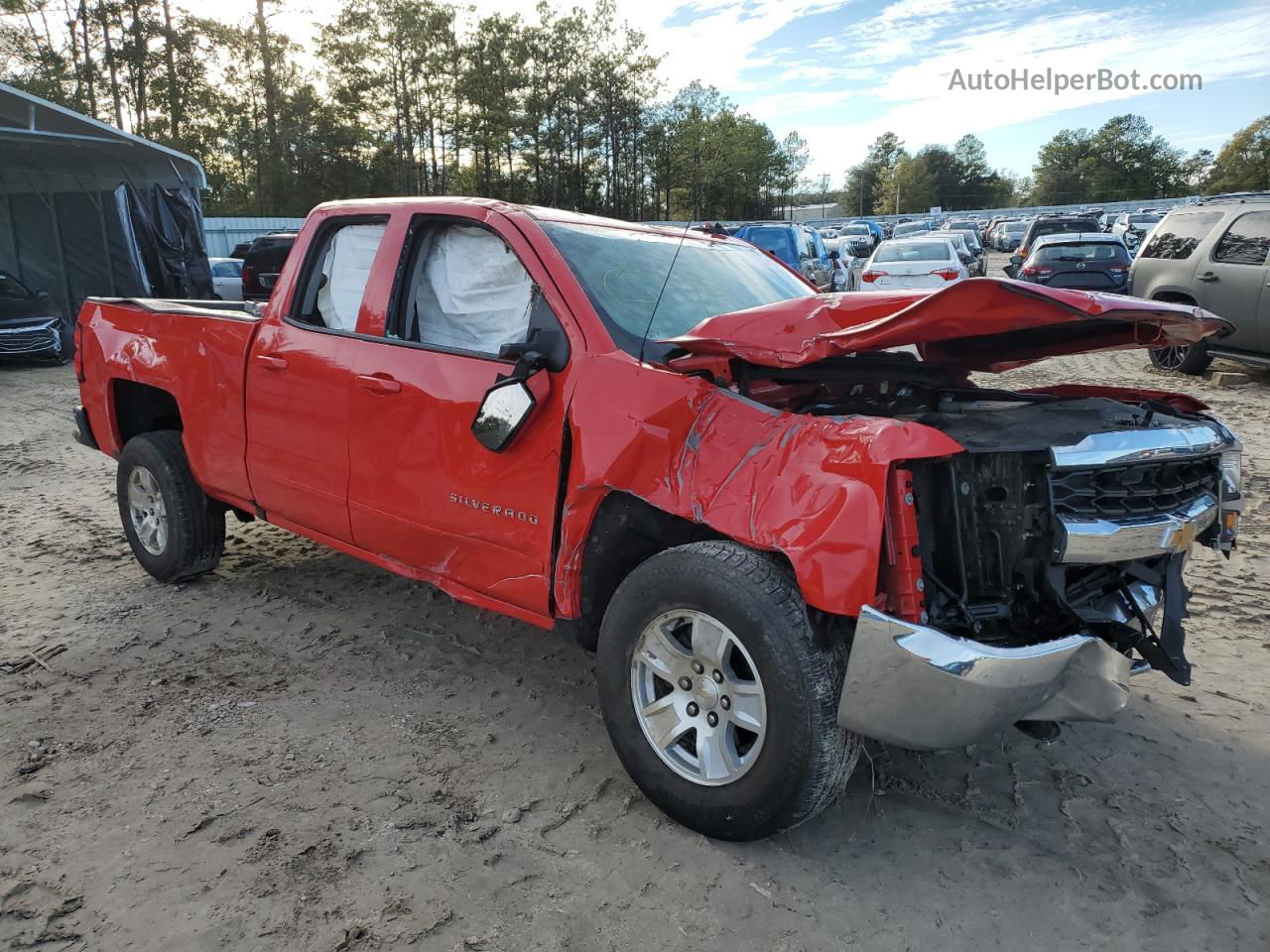 2018 Chevrolet Silverado C1500 Lt Red vin: 1GCRCREC6JZ296791