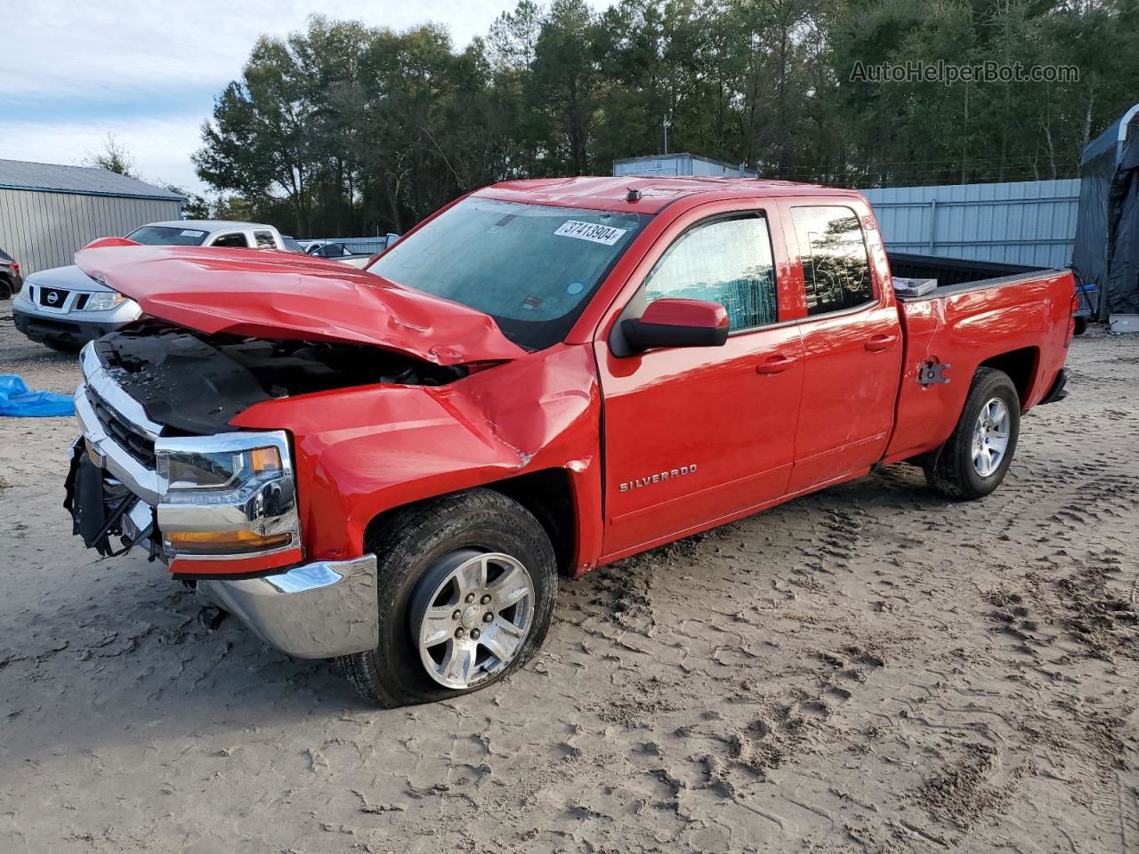 2018 Chevrolet Silverado C1500 Lt Red vin: 1GCRCREC6JZ296791