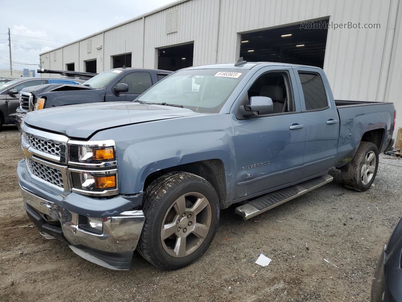 2015 Chevrolet Silverado C1500 Lt Синий vin: 1GCRCREC7FZ307885