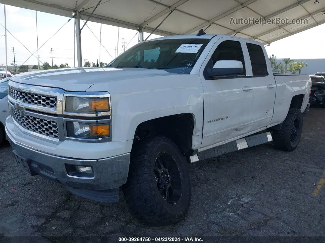 2015 Chevrolet Silverado 1500 1lt White vin: 1GCRCRECXFZ263400