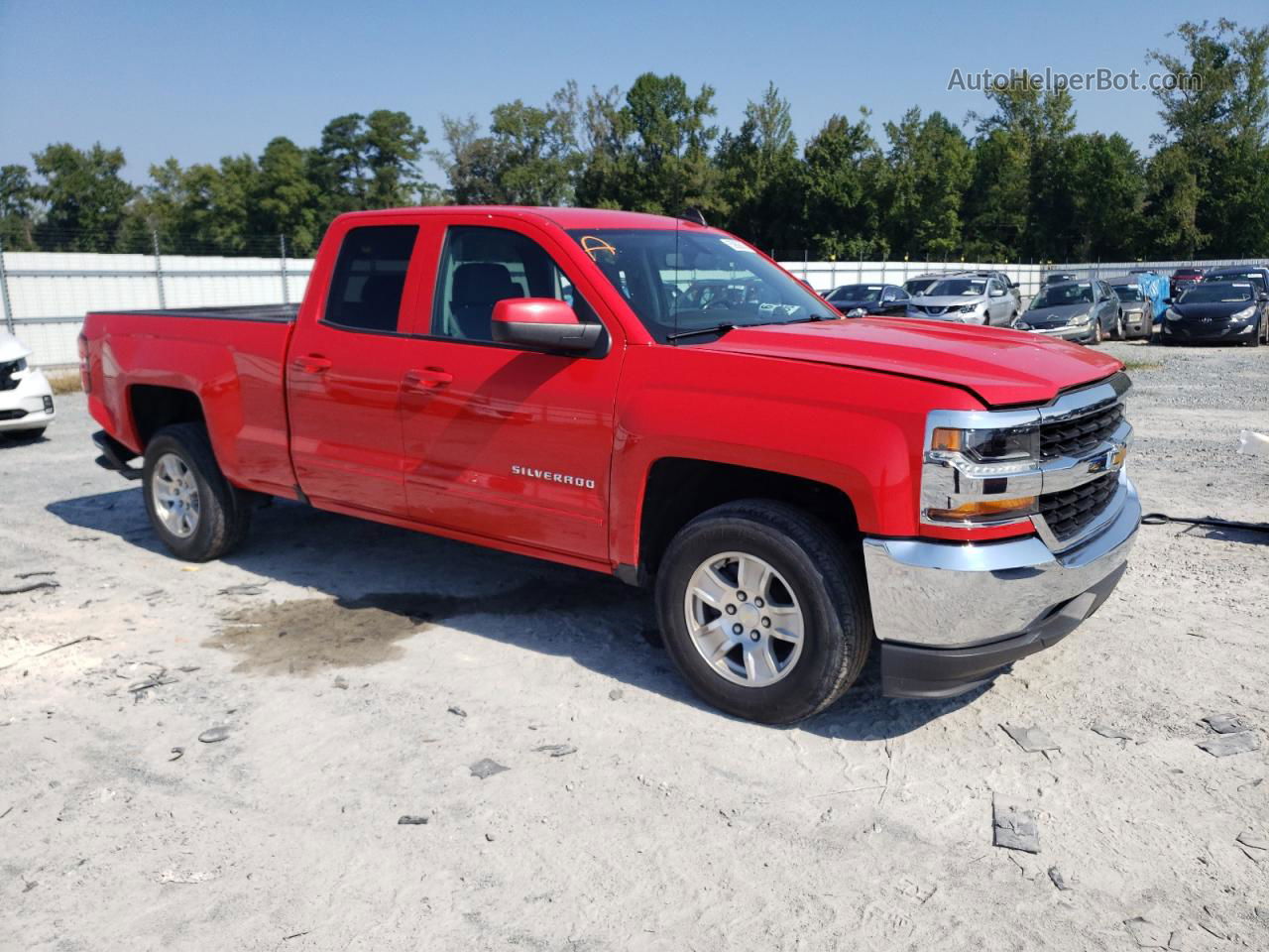 2018 Chevrolet Silverado C1500 Lt Red vin: 1GCRCREH2JZ133373