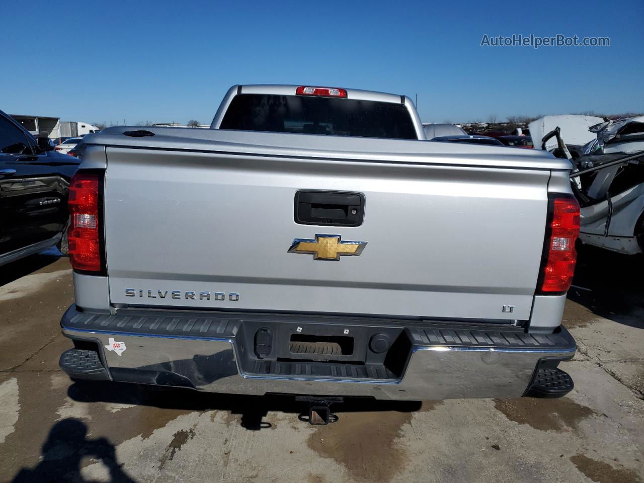 2018 Chevrolet Silverado C1500 Lt Silver vin: 1GCRCREH3JZ192996