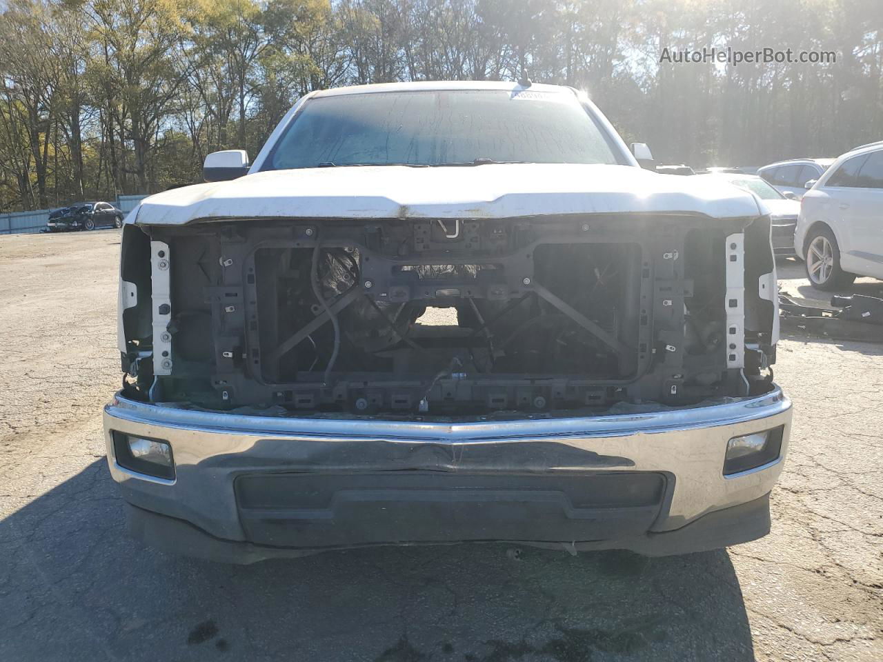 2015 Chevrolet Silverado C1500 Lt White vin: 1GCRCREH4FZ277238