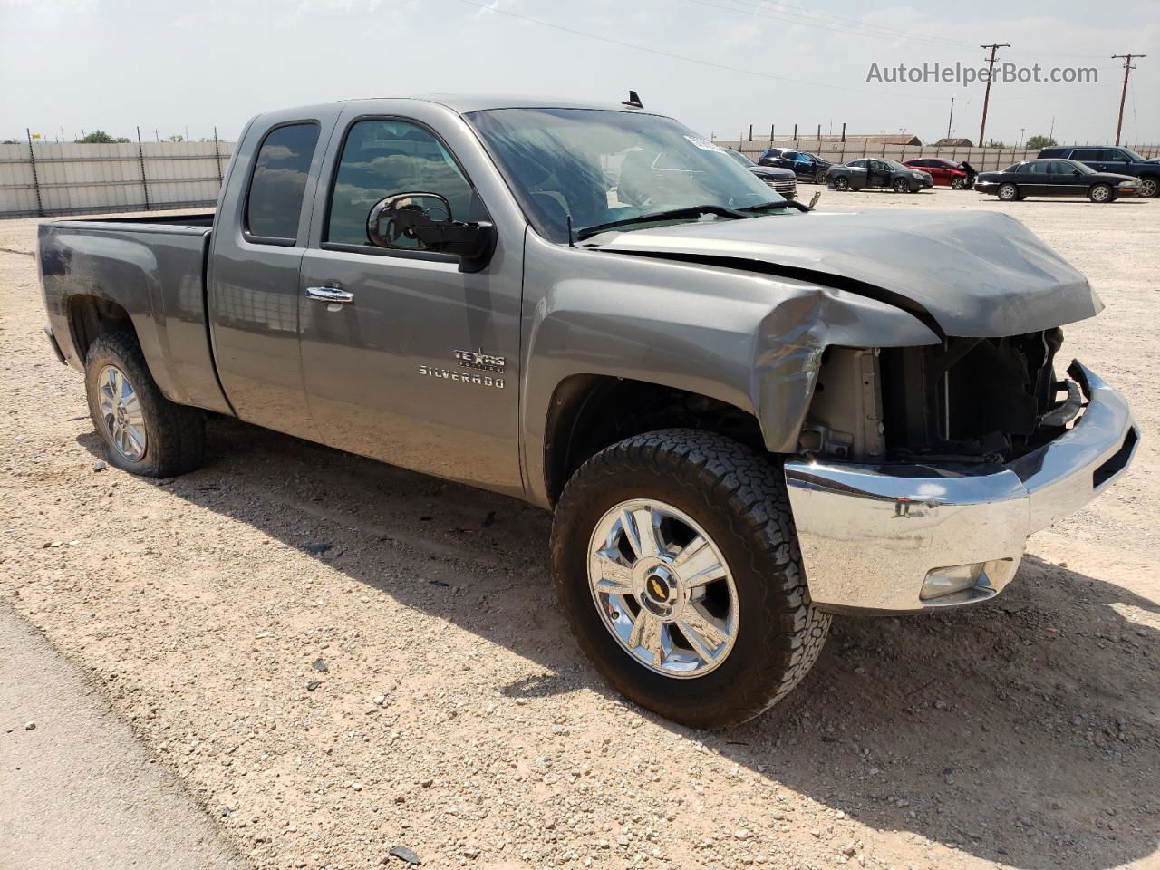 2013 Chevrolet Silverado C1500 Lt Gray vin: 1GCRCSE02DZ140006