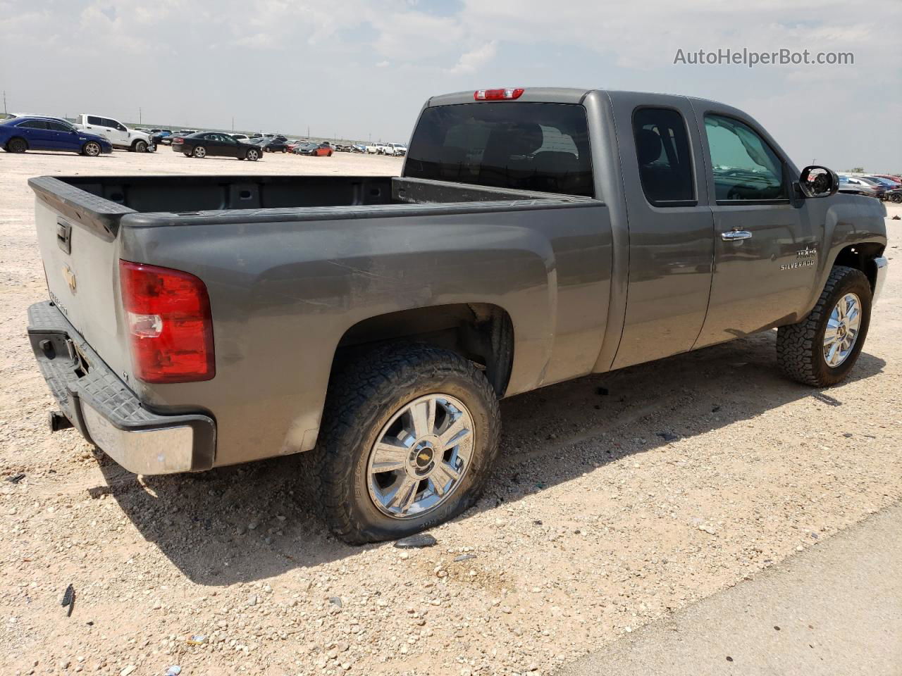 2013 Chevrolet Silverado C1500 Lt Gray vin: 1GCRCSE02DZ140006