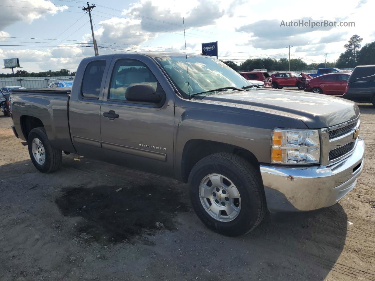 2013 Chevrolet Silverado C1500 Lt Brown vin: 1GCRCSE05DZ189457