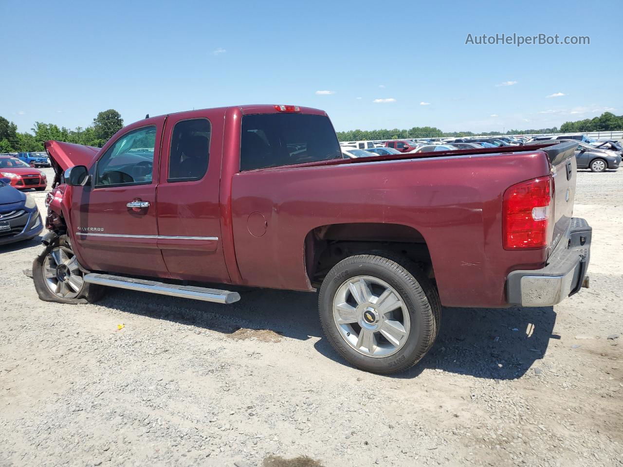 2013 Chevrolet Silverado C1500 Lt Burgundy vin: 1GCRCSE05DZ215684