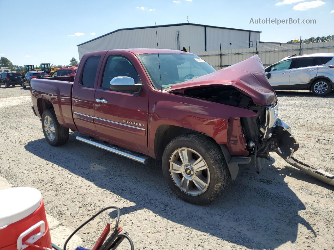 2013 Chevrolet Silverado C1500 Lt Burgundy vin: 1GCRCSE05DZ215684