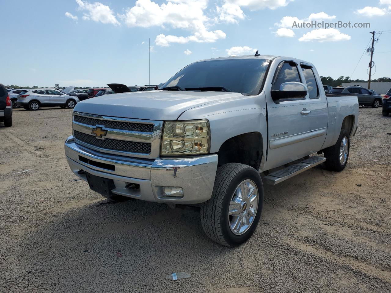 2013 Chevrolet Silverado C1500 Lt Silver vin: 1GCRCSE08DZ151950