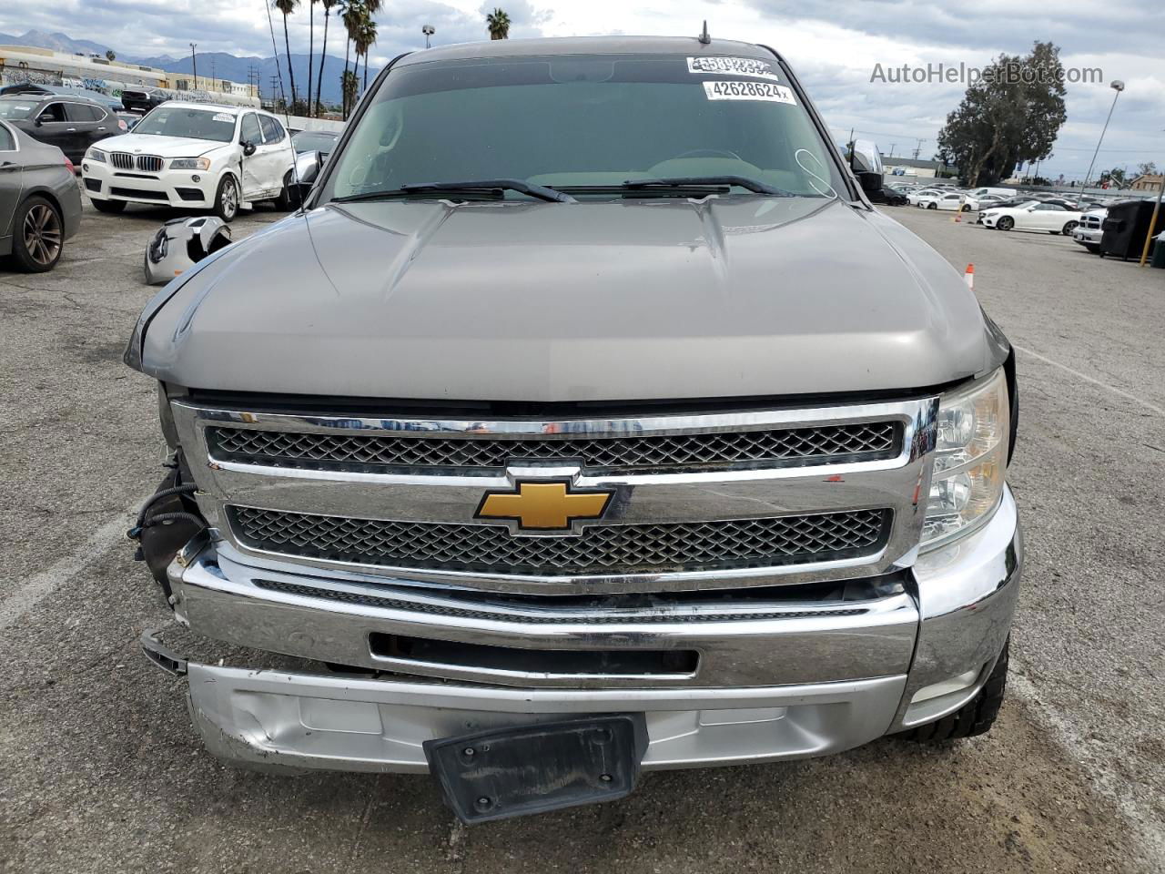 2012 Chevrolet Silverado C1500 Lt Gray vin: 1GCRCSE0XCZ239381