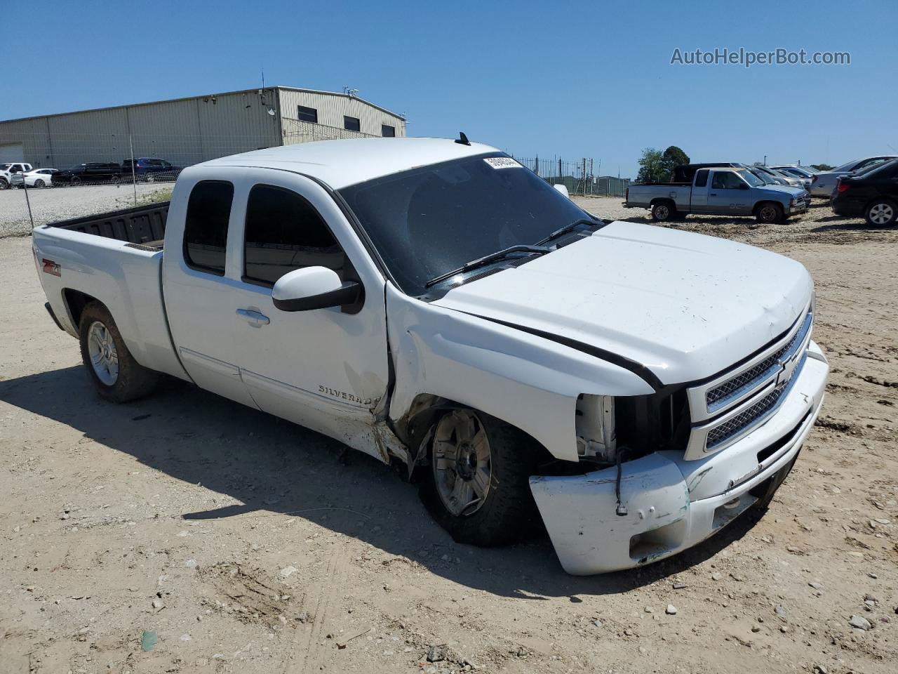 2013 Chevrolet Silverado C1500 Lt White vin: 1GCRCSE0XDZ227541