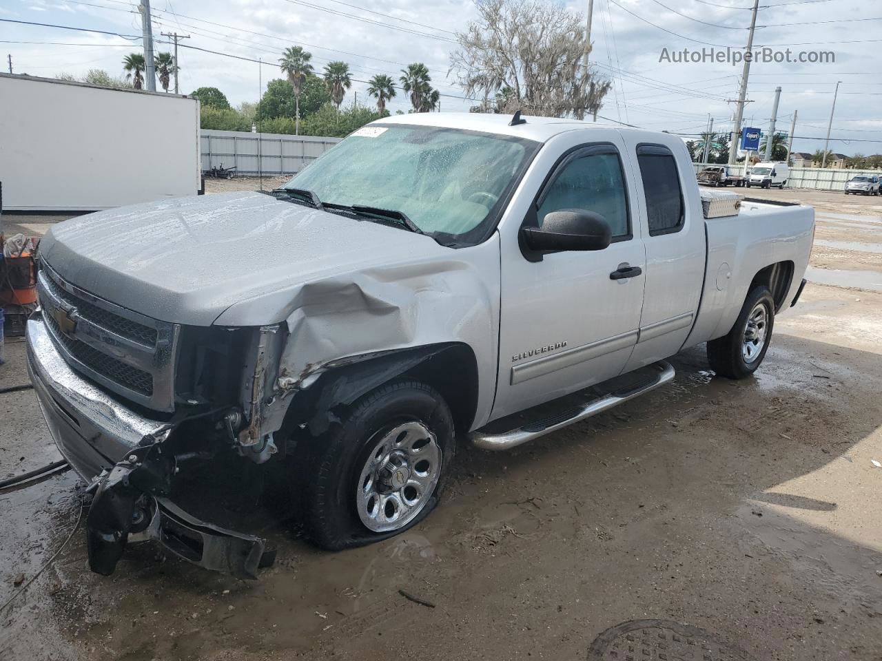 2012 Chevrolet Silverado C1500 Lt Silver vin: 1GCRCSEA2CZ130471