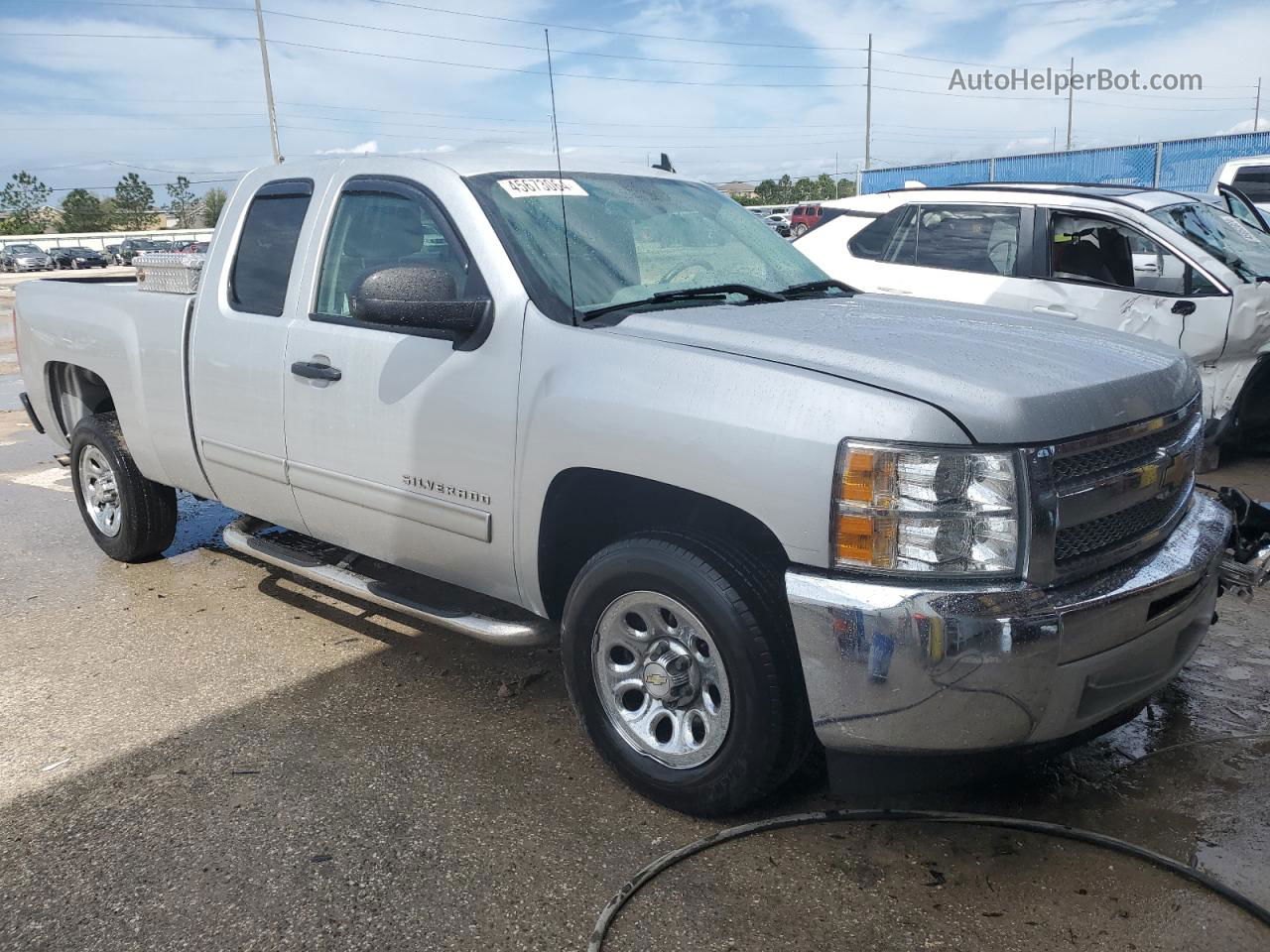 2012 Chevrolet Silverado C1500 Lt Silver vin: 1GCRCSEA2CZ130471