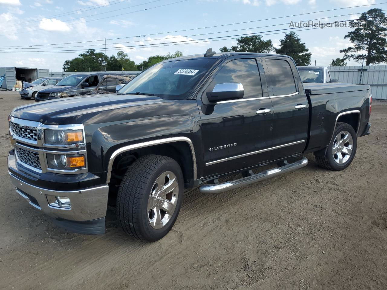 2015 Chevrolet Silverado C1500 Ltz Black vin: 1GCRCSEC4FZ393468