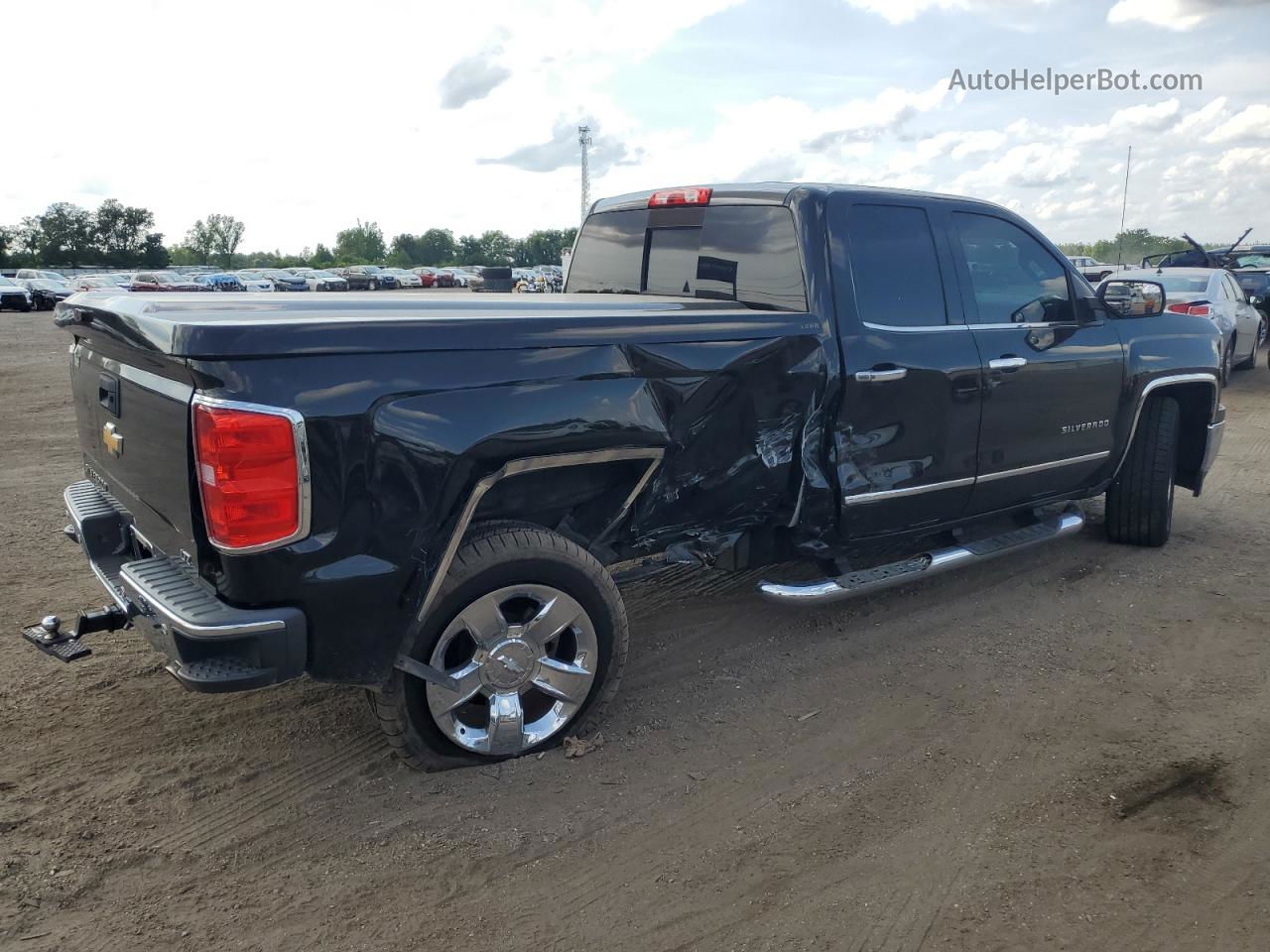 2015 Chevrolet Silverado C1500 Ltz Black vin: 1GCRCSEC4FZ393468