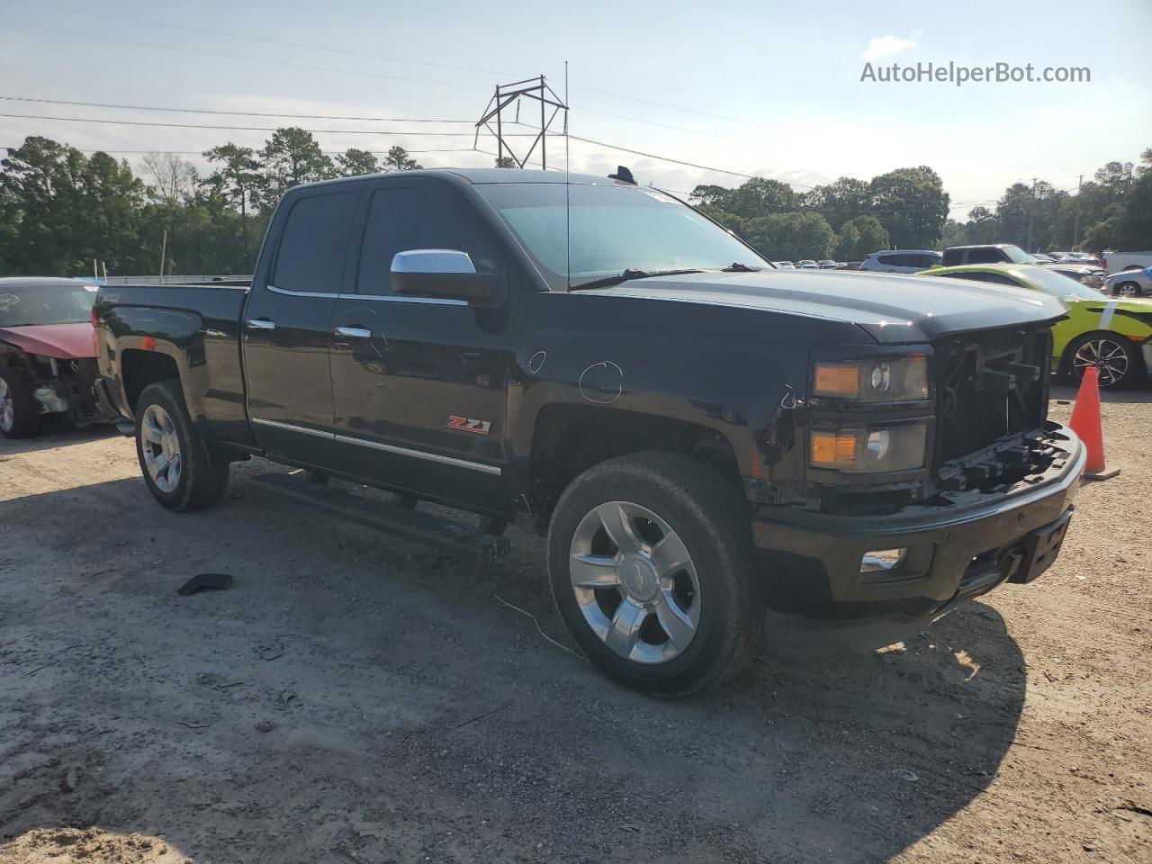 2015 Chevrolet Silverado C1500 Ltz Black vin: 1GCRCSECXFZ326437