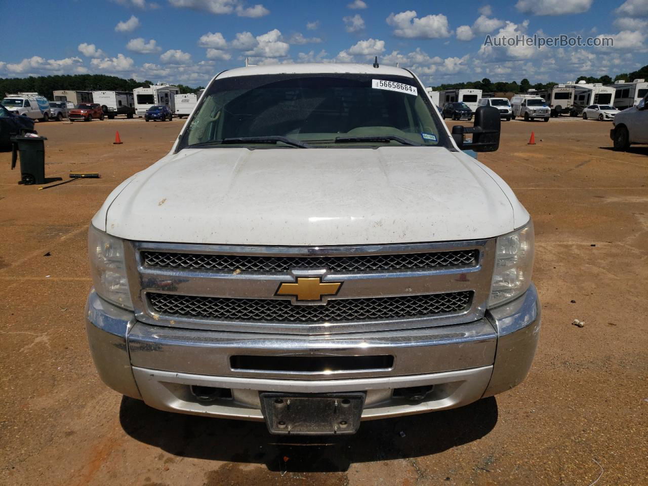 2012 Chevrolet Silverado K1500 White vin: 1GCRKPE05CZ117124