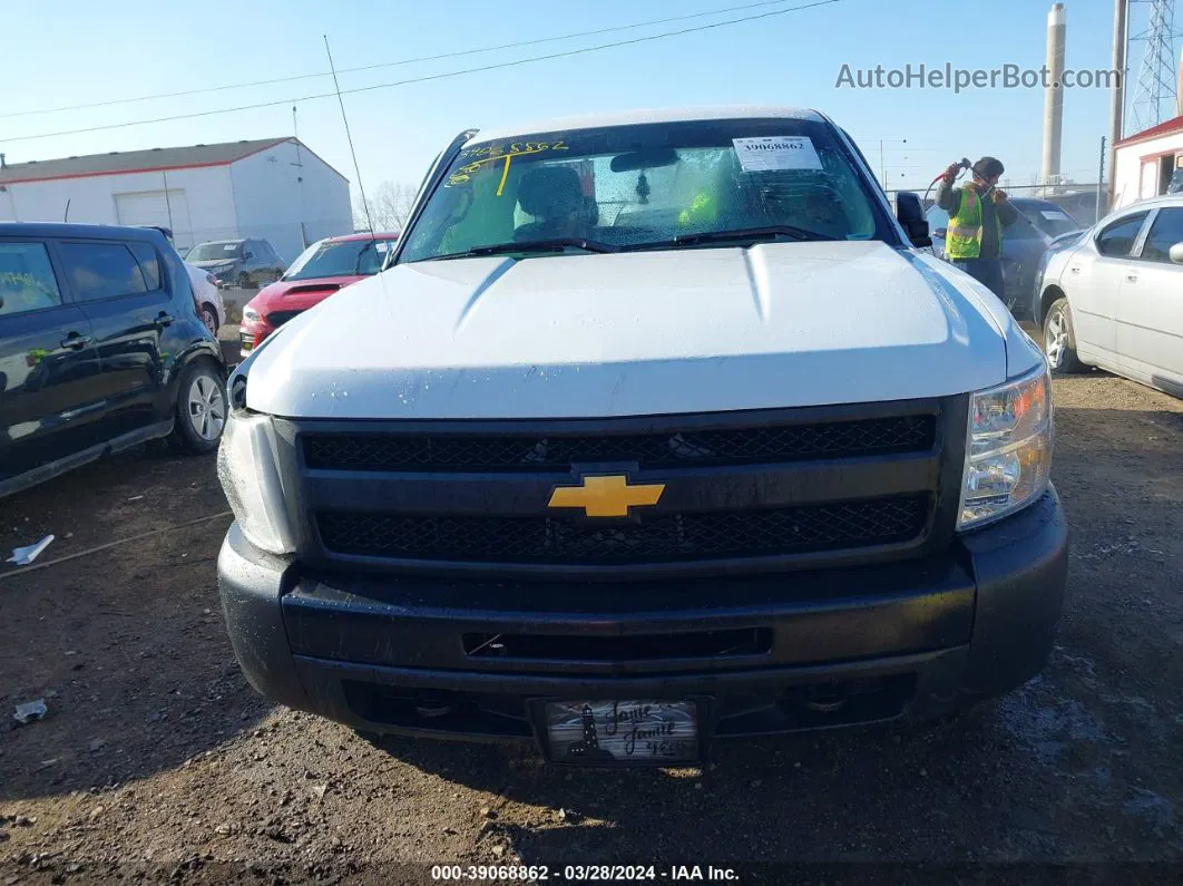 2013 Chevrolet Silverado 1500 Work Truck White vin: 1GCRKPEA1DZ176794