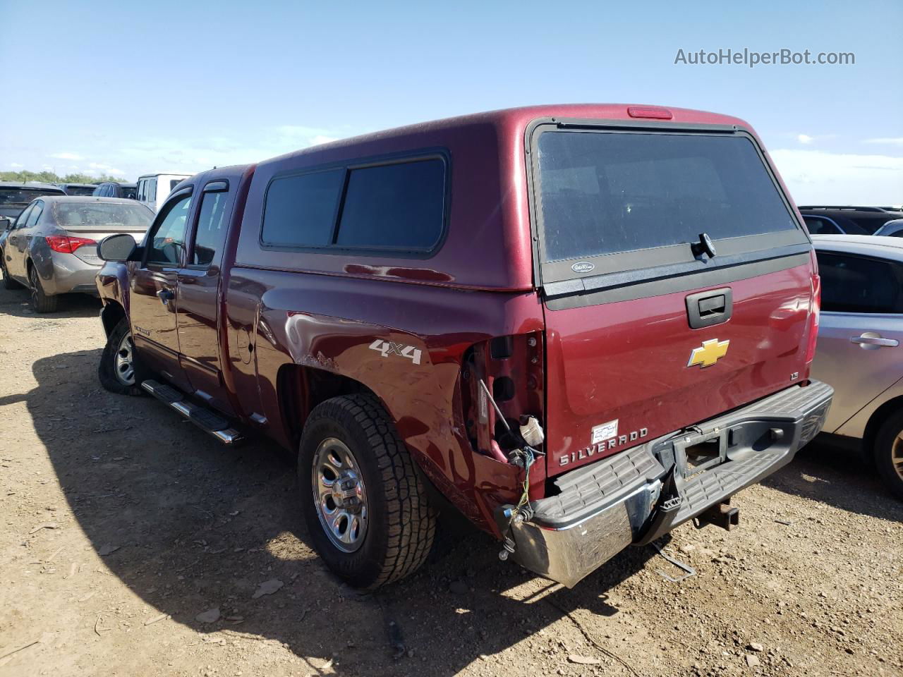 2013 Chevrolet Silverado K1500 Ls Maroon vin: 1GCRKREA2DZ243396