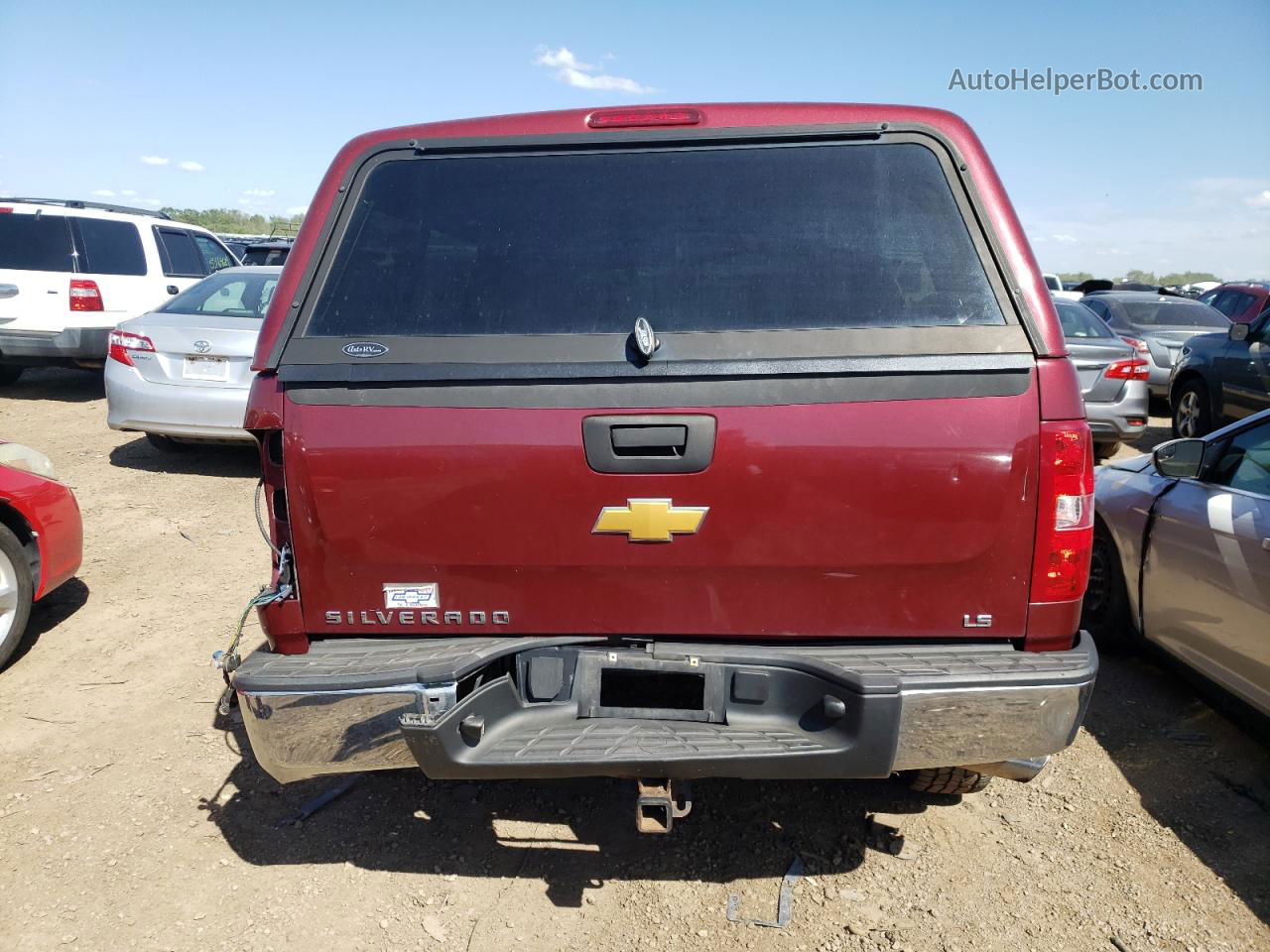 2013 Chevrolet Silverado K1500 Ls Maroon vin: 1GCRKREA2DZ243396