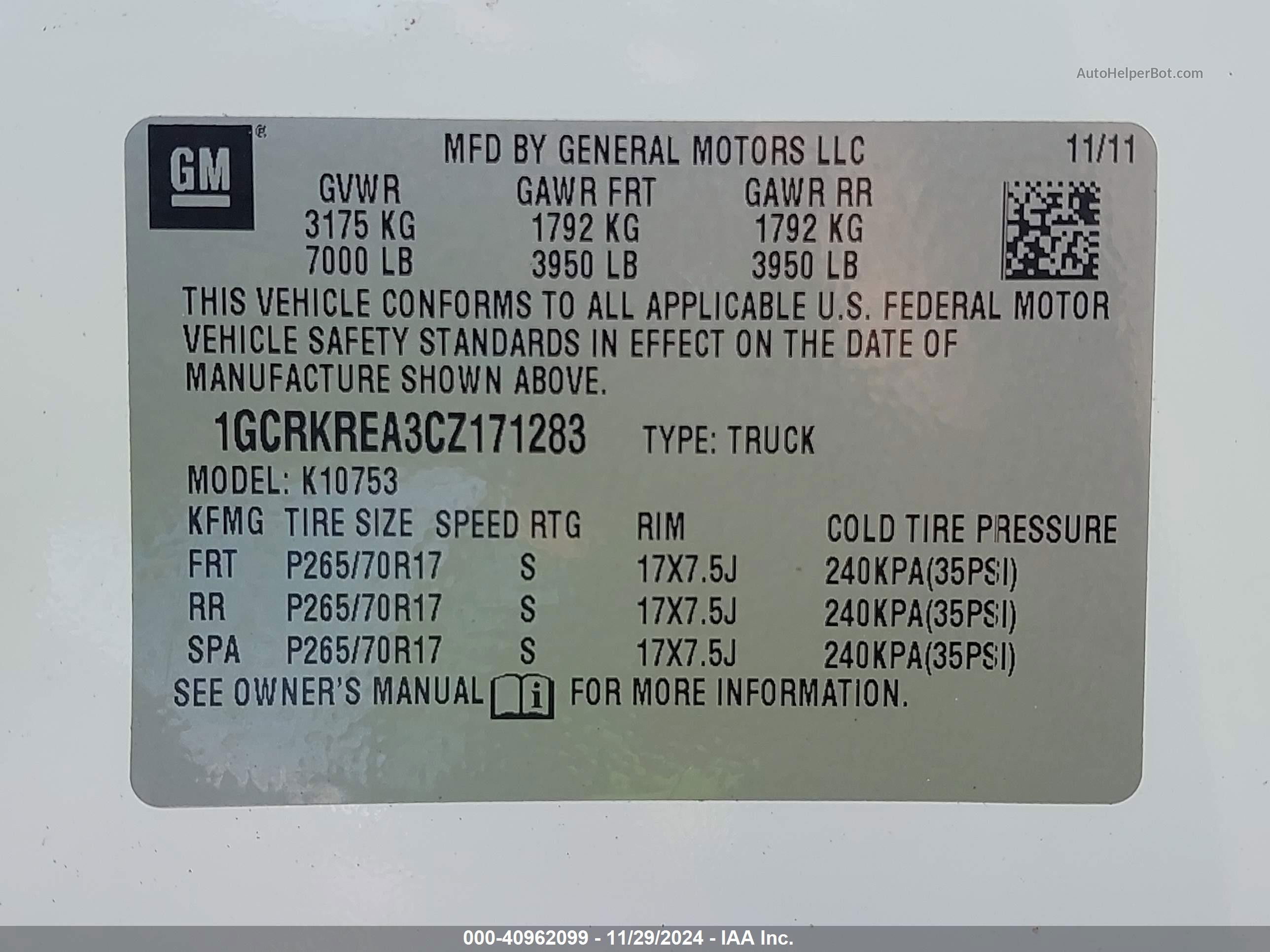 2012 Chevrolet Silverado 1500 Ls White vin: 1GCRKREA3CZ171283
