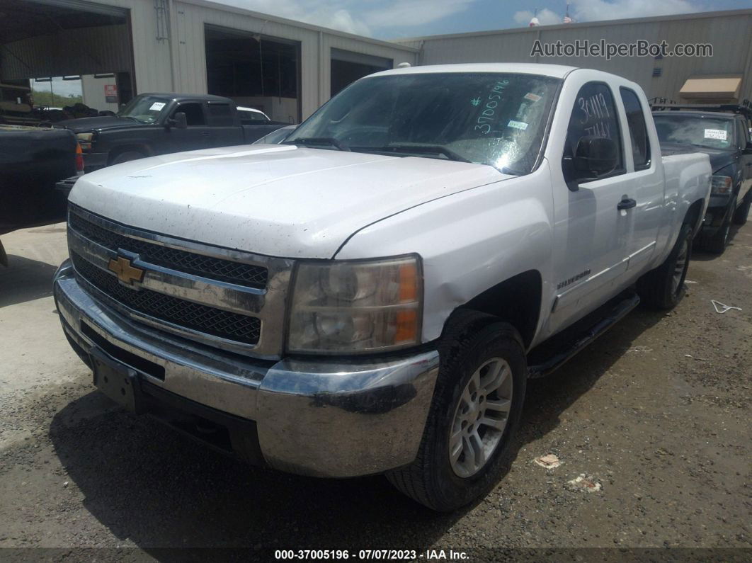 2013 Chevrolet Silverado 1500 Ls White vin: 1GCRKREA4DZ301119